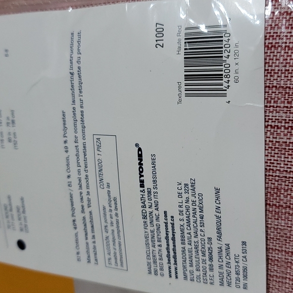 Our Table cotton rectangular oblong textured tablecloth~60" x 120" - Picture 6 of 6